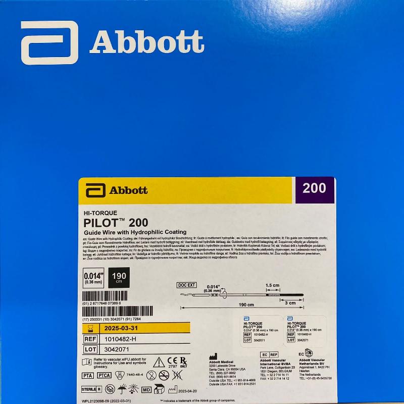 Провідник для ангіопластики HI-TORQUE PILOT 200(Провідник з гідроф.покриттям ), шт